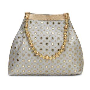 Elegant Pearl Beaded Potli Bag for Weddings